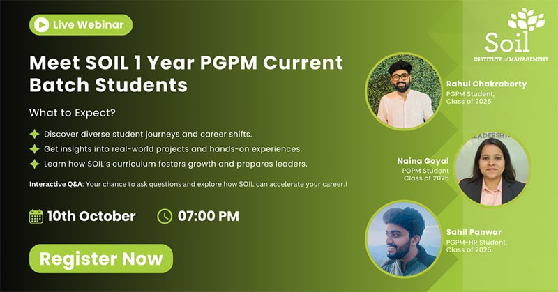 Meet SOIL 1 Year PGPM & PGPM-HR Current Batch Students