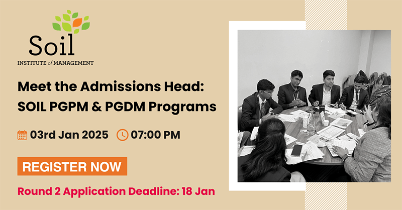 Meet the Admissions Head – SOIL PGPM & PGDM Programs