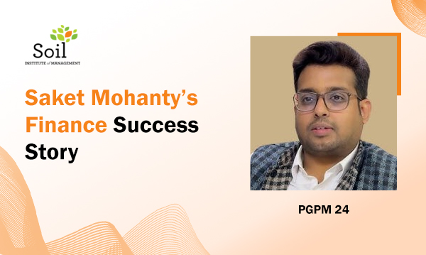 Can you build a thriving career in Finance like Saket Mohanty?